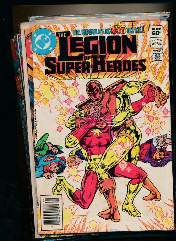 DC LOT OF 12-LEGION OF SUPER-HEROES#285-287,305,306-311,313-314 (PF368) 