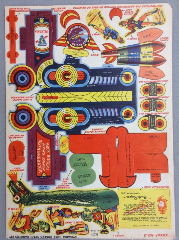 1952 Buck Rogers Space Ranger Kit Complete with Original Envelope! Never Used!