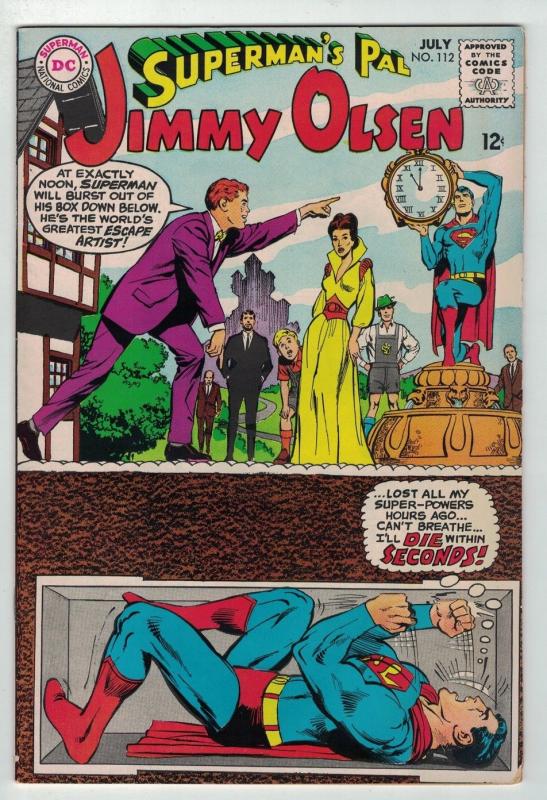 JIMMY OLSEN 112 VG+ JULY 1968