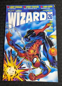 1993 WIZARD Comic Magazine #26 FN 6.0 Larry Stroman / Spider-Man Cover