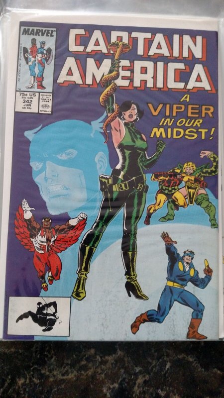 Captain America #342 (Marvel,1988) Condition NM