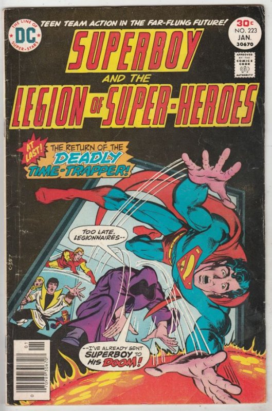 Superboy #223 (Jan-77) FN High-Grade Superboy, Legion of Super-Heroes