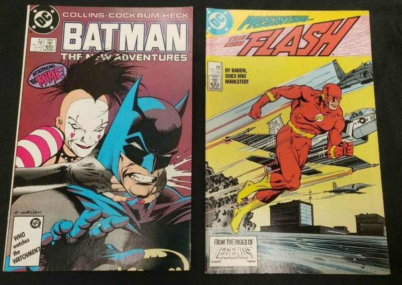 MISC DC COMICS 7PC (VF) BATMAN THE CULT GRAPHIC NOVEL, FLASH #1 1985-88