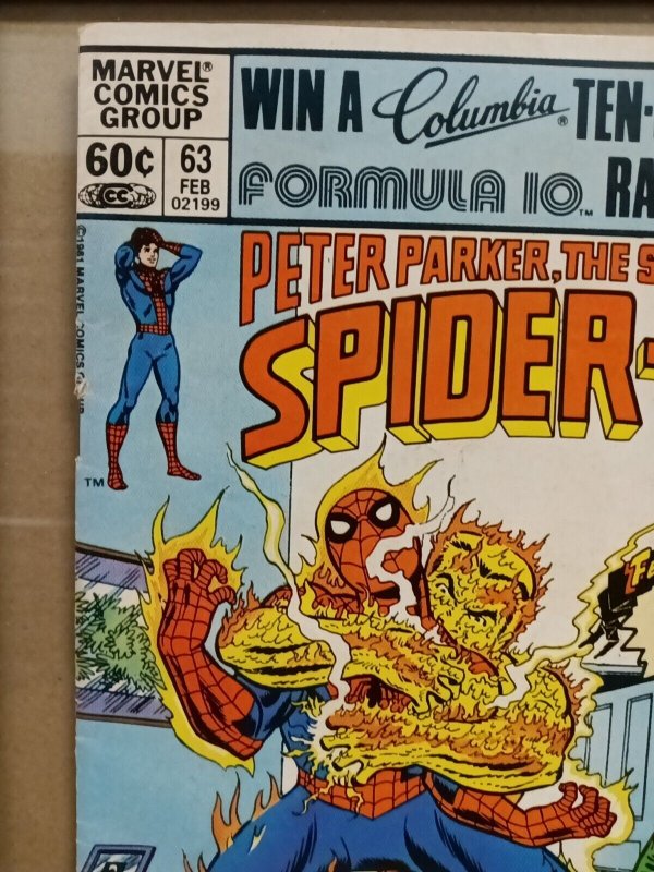 Peter Parker the Spectacular Spiderman Issue #63 - FN.  P04
