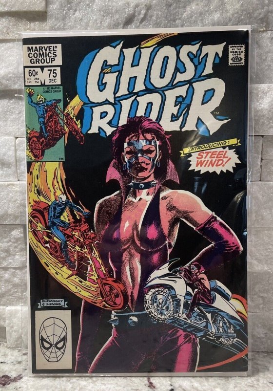 GHOST RIDER #75 VOL 1 MARVEL 1ST APP STEEL WIND 8.5/92 DEC 1982 Key Comic