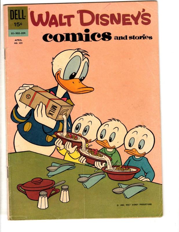 Walt Disney's Comics & Stories # 259 VG/FN Dell Comic Book Donald Duck JL14