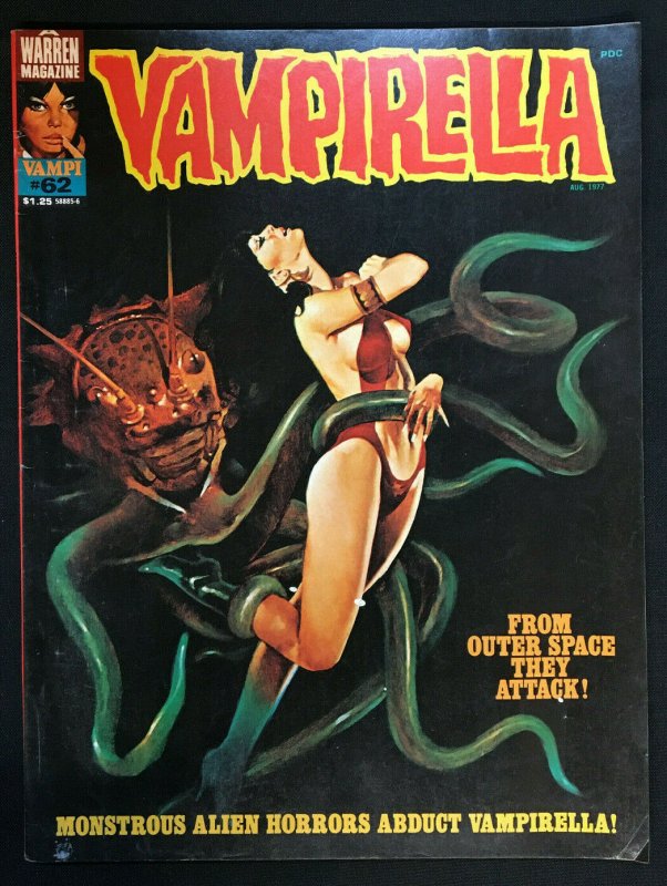 WARREN MAGAZINE VAMPIRELLA #62 1977 VG-VF