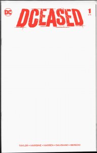 DCeased #1 Blank Cover (2019) DCeased