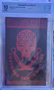 Extinction Parade War #5 10.0 CBCS Red Leather Foil Cover