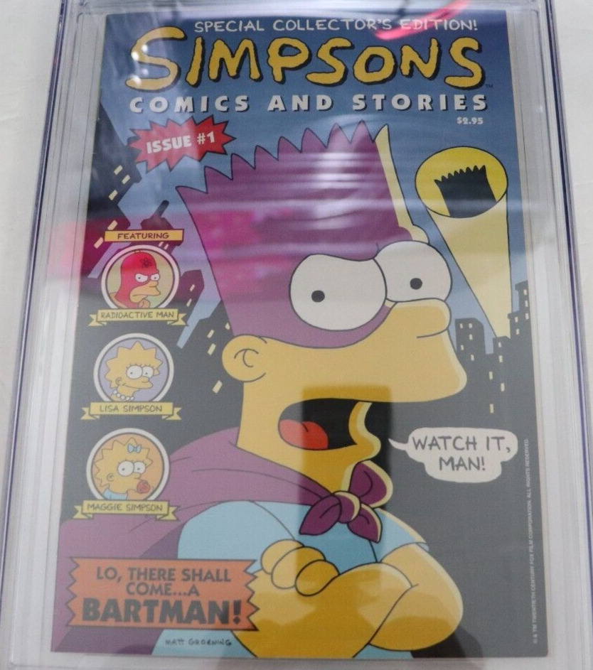 Simpsons Comics And Stories 1 Cgc 85 1993 Welsh Publishing Comic Books Modern Age 8468