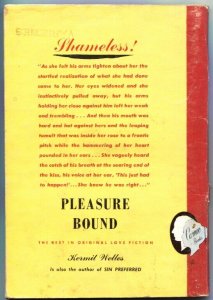 PLEASURE BOUND #310-1952-HARDBOILED PULP THRILLS-SPICY HEADLIGHT COVER ART