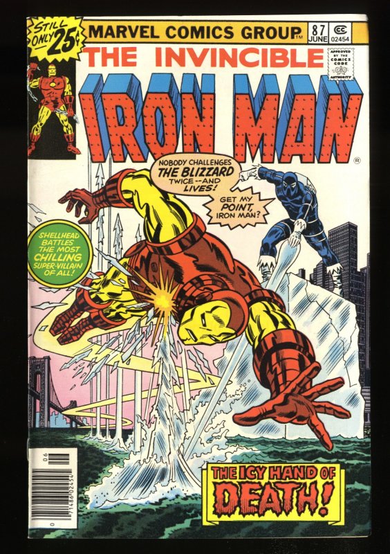 Iron Man #87 VF/NM 9.0 White Pages