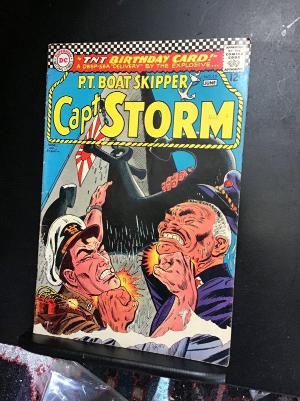 Capt. Storm #13 (1966)  TNT Birthday Card! High-grade key! VF Wytheville CERT!