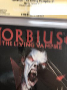 Morbius : The Living Vampire (2013) # 1 (CGC SS 9.8) Signed Gabriele Dell'otto