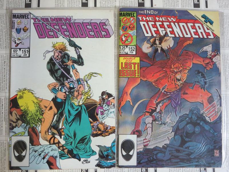 The Defenders Lot (Marvel 1984-1985) #145-152 Iceman Valkyrie Beast Angel 8Diff 