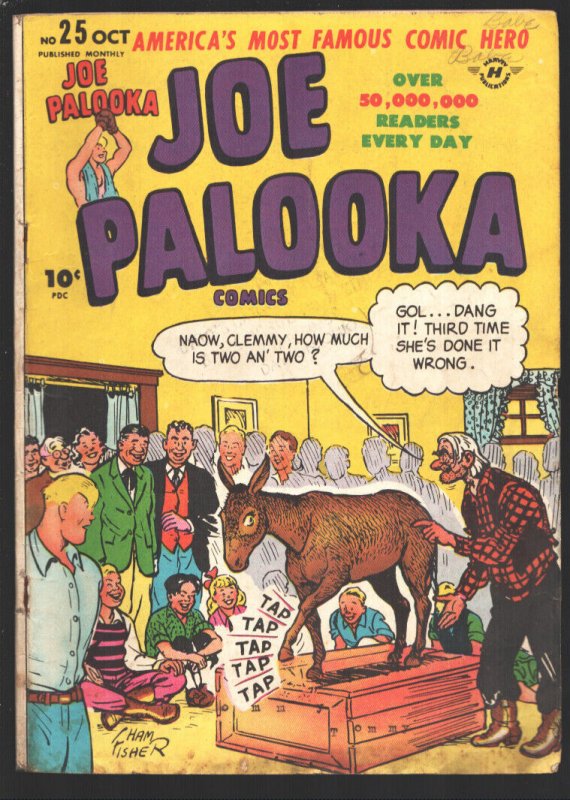 Joe Palooka #25 1948-Flying Fool by Bob Powell-Black Cat text story-Boxing-Jo...