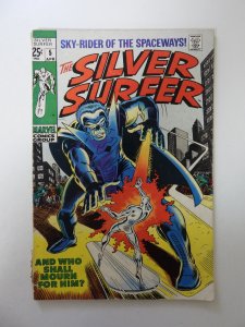The Silver Surfer #5 (1969) GD- condition 2 1/2 spine split
