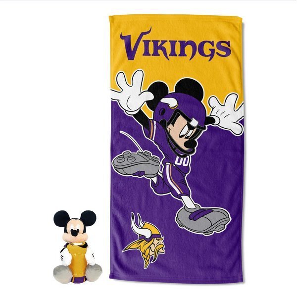 Disney NFL Mickey Bills Splash Hugger Beach Towel