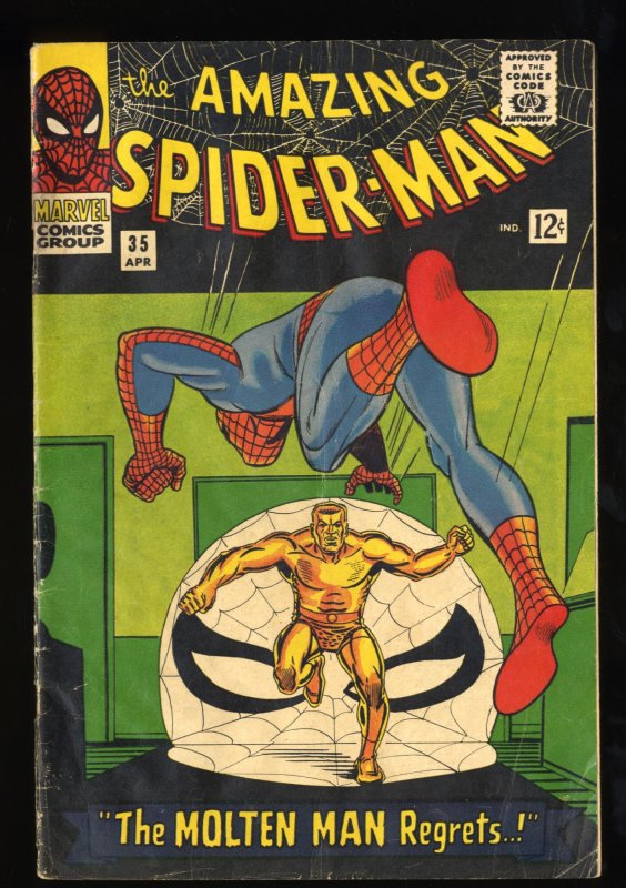 Amazing Spider-Man #35 VG- 3.5 Meteor Man! Marvel Comics Spiderman