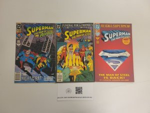 3 Superman Man of Steel DC Comic Books #14 20 22 67 TJ303