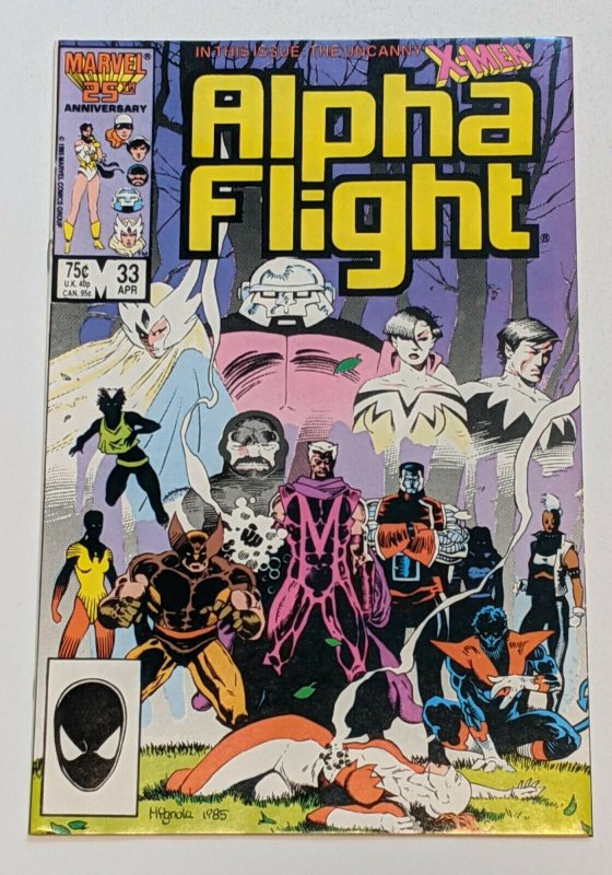 Alpha Flight #33 (Apr 1986, Marvel) VF/NM 9.0 1st Lady Deathstrike