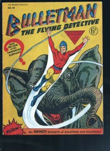 Bulletman #10 1951-Reprints cover & story from  the final US edition #16-High... 
