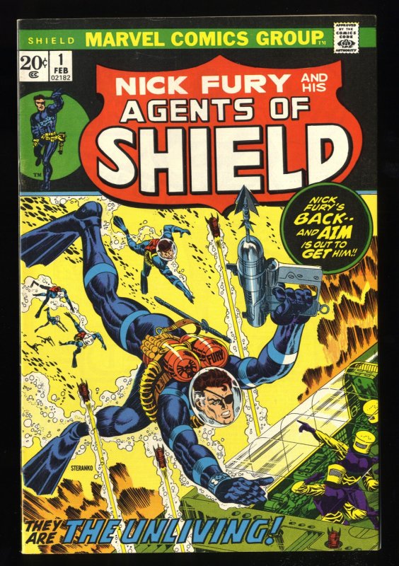Shield #1 VF 8.0 Nick Fury!