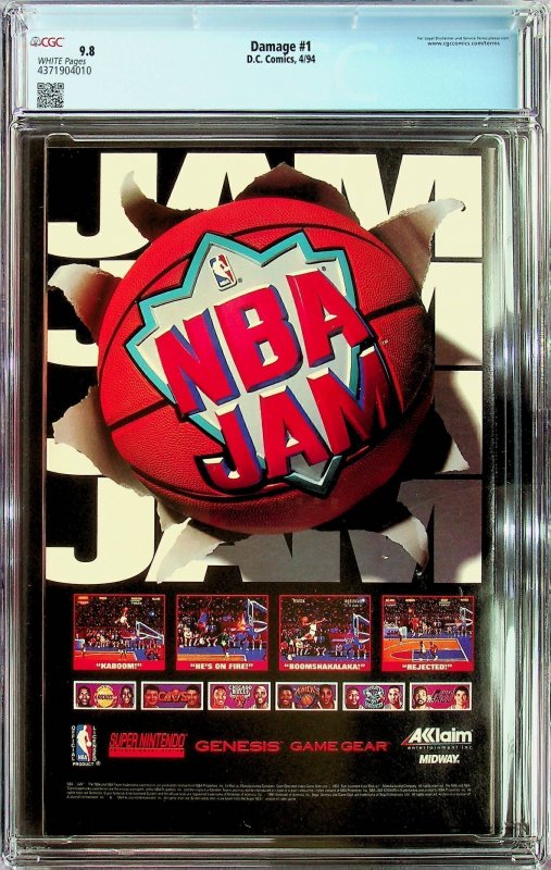 Damage #1 Direct Edition (1994) - CGC 9.8 - Cert#4371904010