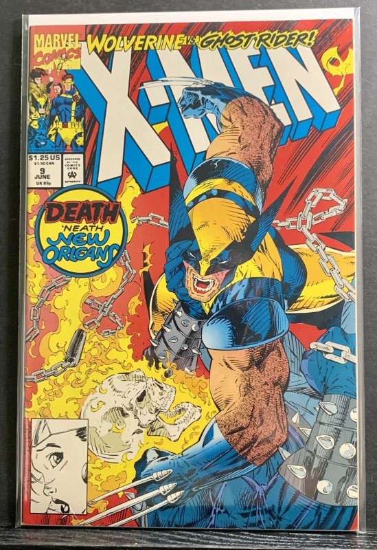 X-Men #9 (1992) Jim Lee Wolverine / Ghost Rider Cover