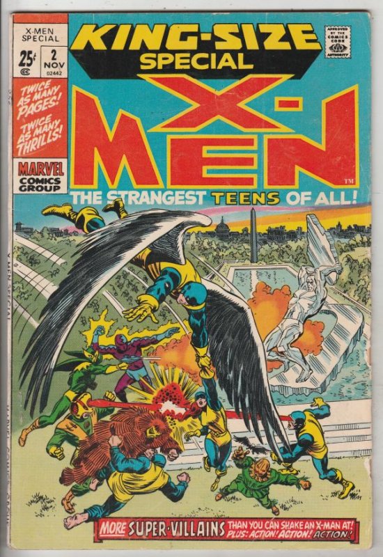 X-Men King-Size Special #2 (Nov-71) VG/FN+ Mid-Grade X-Men