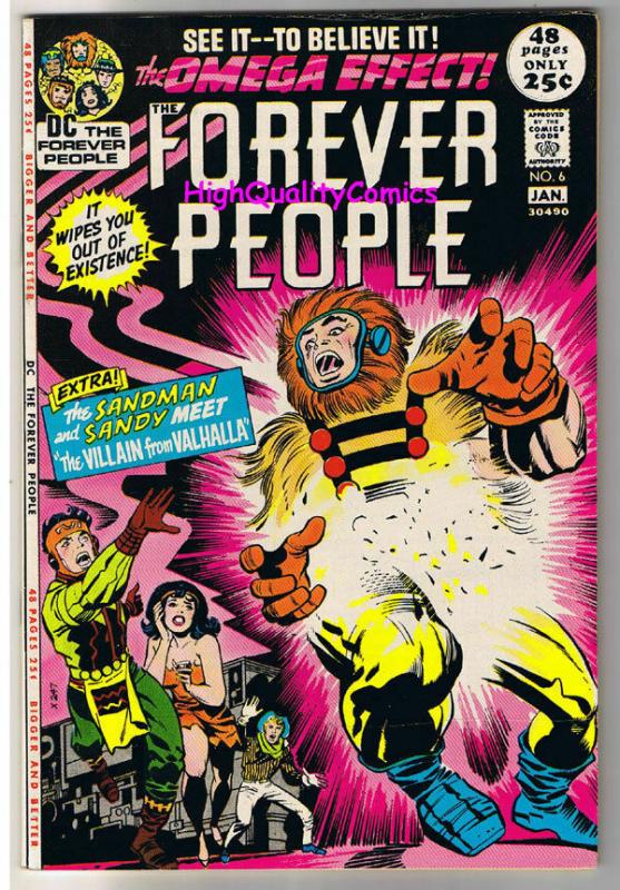 FOREVER PEOPLE #6, VF, Jack Kirby, Darkseid, Sandman, 1972, more JK in store