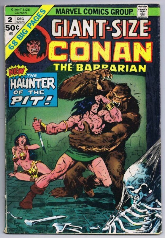 Giant Size Conan the Barbarian #2 ORIGINAL Vintage 1974 Marvel Comics  