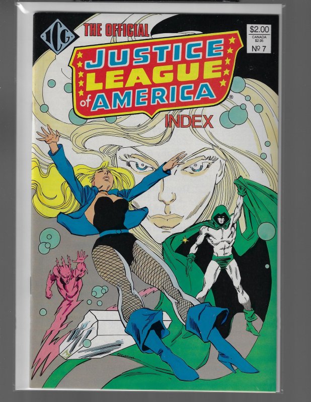 Illustrated Index Justice League of America #1-8 (Eclipse, 1986) NM