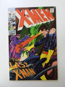 The X-Men #59 (1969) VG condition rusty staples, subscription crease