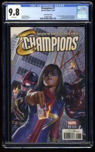Champions #1 CGC NM/M 9.8 White Pages 1:100 Alex Ross Variant