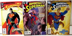 Adventures of Superman Lot of 3 #620, 634, 648 (2003) DC Comics 1st Print