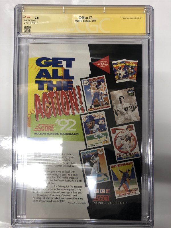 X-Men (1992) # 7 (CGC SS WP 9.8) Signed By Jim Lee & Scott Lodbell