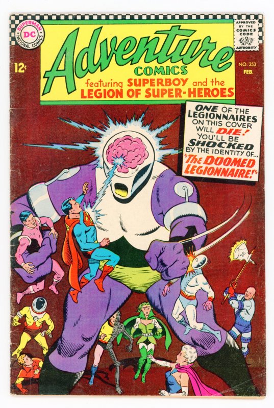 Adventure Comics #353 Jim Shooter Curt Swan Legion of Super-Heroes VF-