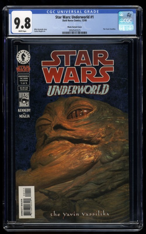 Star Wars: Underworld #1 CGC NM/M 9.8 White Pages Photo Cover Variant