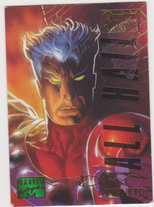 1995 Marvel Masterpieces Emotion Signature Series #61 Magneto