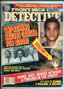 FRONT PAGE DETECTIVE-SEPT. 1993-EXECUTED-DEAD-GAY BASHING-RAPED-SHOT-TO FR/G