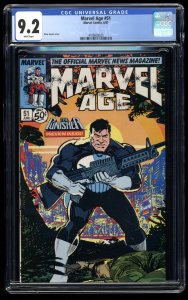 Marvel Age #51 CGC NM- 9.2 White Pages
