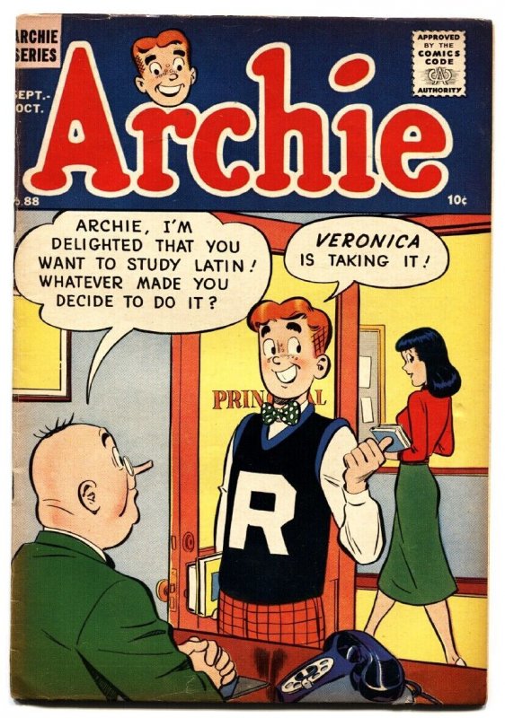 ARCHIE COMICS #88 1957- BETTY & VERONICA comic book