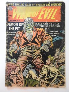 Web of Evil #19 (1954) Demon of The Pit! Pre-Code Horror! Good Condition!