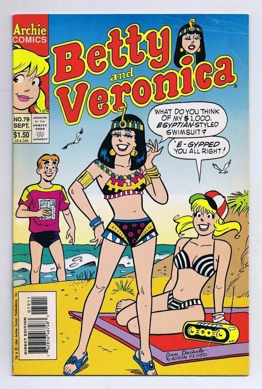 Veronica #79 ORIGINAL Vintage 1994 Archie Comics GGA Swimsuit Bikini Newsstand 