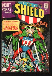 Mighty Comics #41 1966-Radio Comics-Shield-Black Hood-VG+