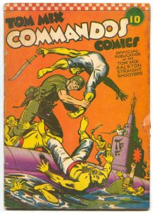 Tom Mix Commandos #10 1942- 1st Speed O'Dare- Fred Meagher- VG