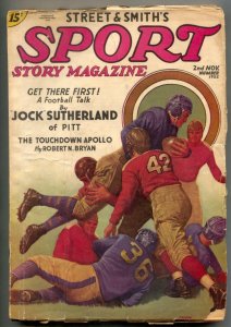 Sport Story Pulp 2nd November 1935- Jock Sutherland