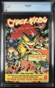 Cyberfrog #1 CGC 9.8 WHITE Pages Harris 1996 Walt Simonson Cover Van Sciver