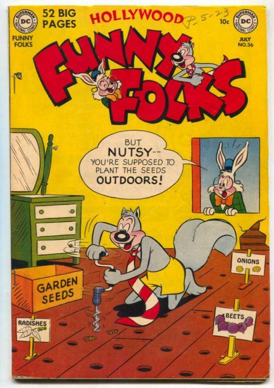 Hollywood Funny Folks #36 1951- Nutsy Squirrel- VF-